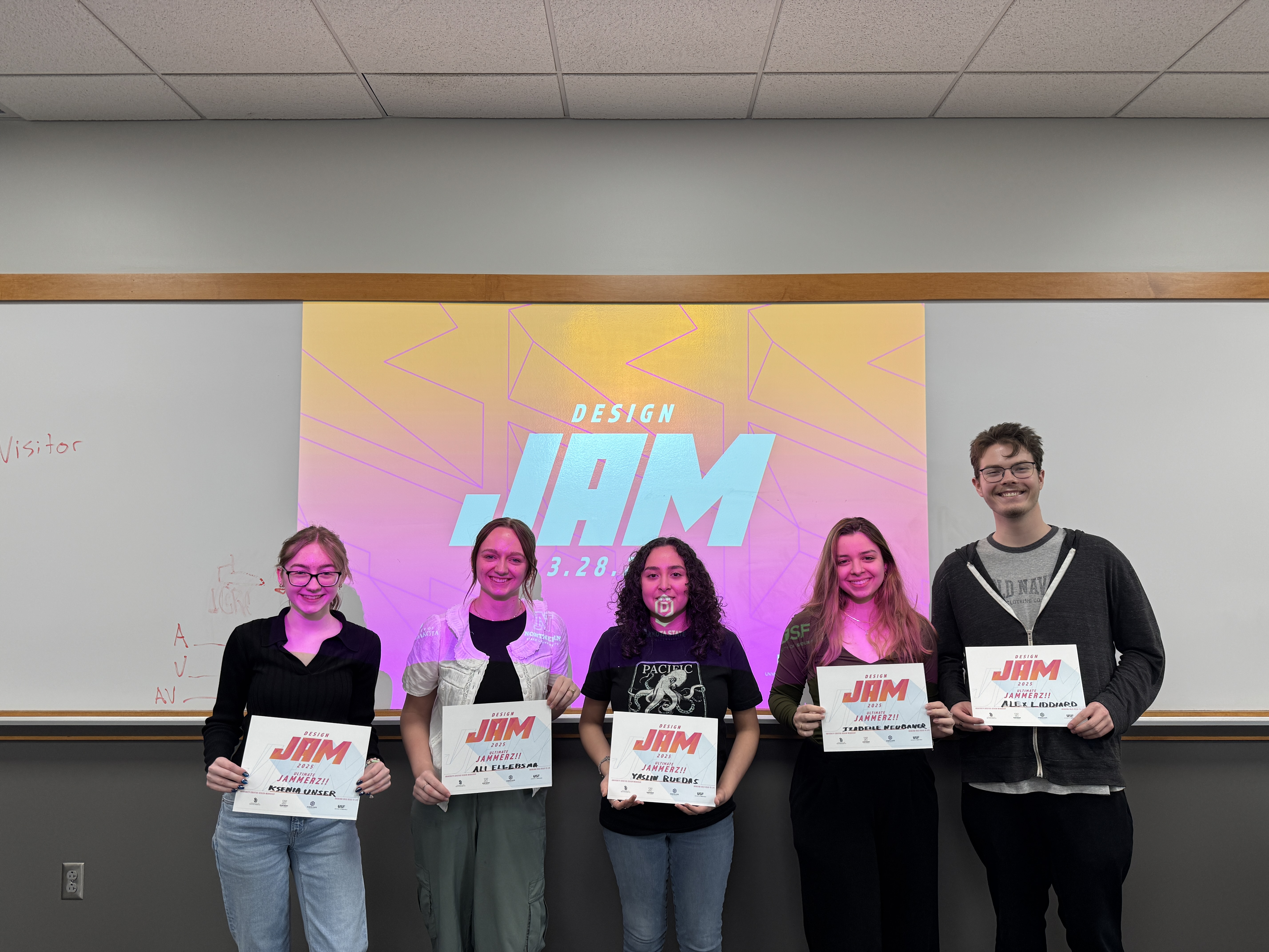 The winning team of the 2025 Design Jam.